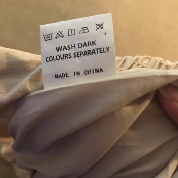 Boho cream colour lined dress - Picture 13 of 15